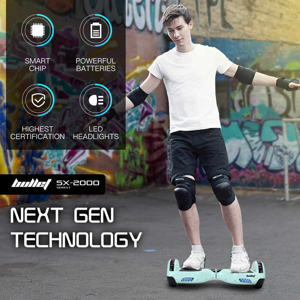 BULLET SX-2000 Hoverboard Scooter, 500W Brushless, UL Certified, AU Compliant, Superior Self Balancing V219-TOYHVBBL6MNA