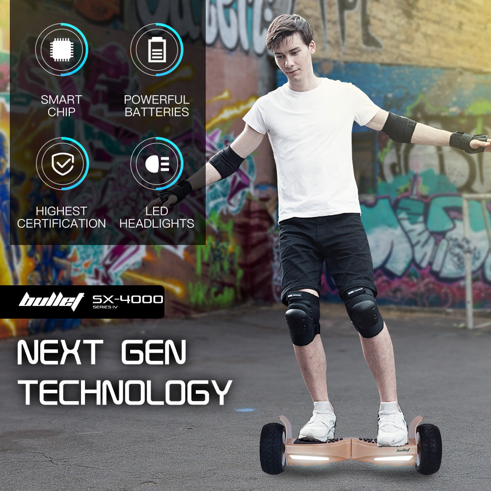 BULLET SX-4000 Hoverboard Scooter, 700W Brushless, UL Certified, AU Compliant, 8.5" Wheels, Superior Self V219-TOYHVBBL8BZA