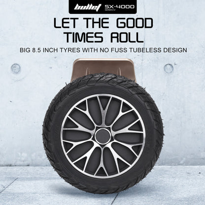 BULLET SX-4000 Hoverboard Scooter, 700W Brushless, UL Certified, AU Compliant, 8.5" Wheels, Superior Self V219-TOYHVBBL8BZA