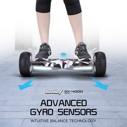 BULLET SX-4000 Hoverboard Scooter, 700W Brushless, UL Certified, AU Compliant, 8.5" Wheels, Superior Self V219-TOYHVBBL8GCA
