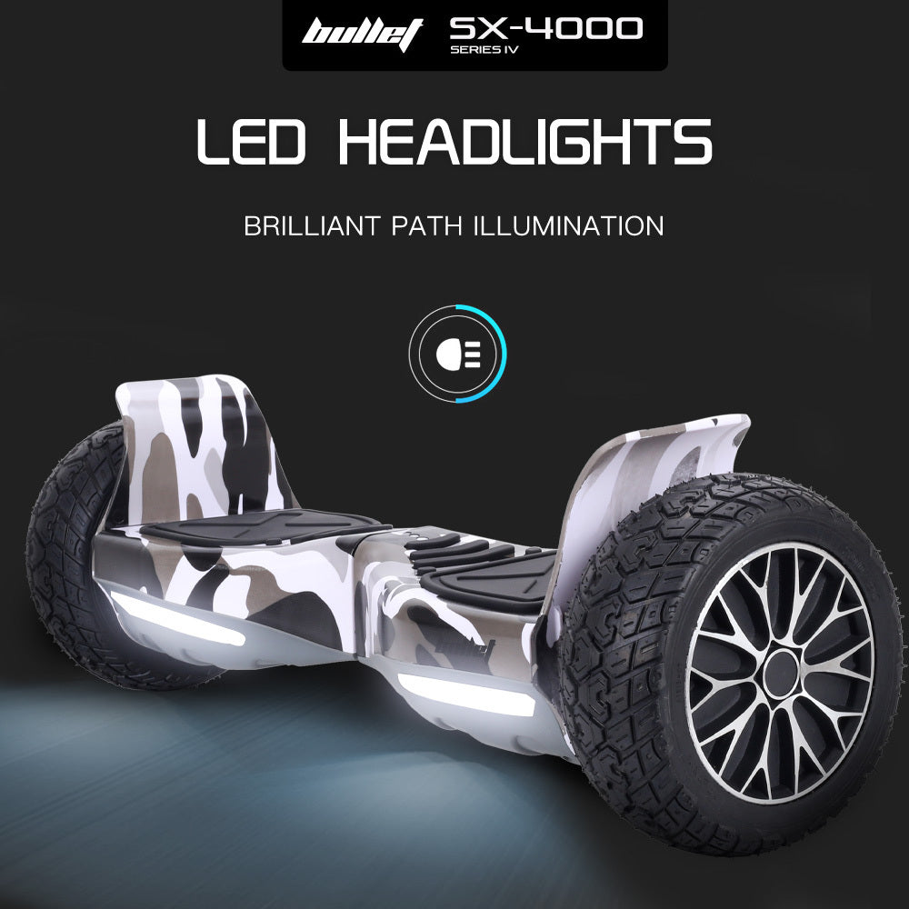 BULLET SX-4000 Hoverboard Scooter, 700W Brushless, UL Certified, AU Compliant, 8.5" Wheels, Superior Self V219-TOYHVBBL8GCA