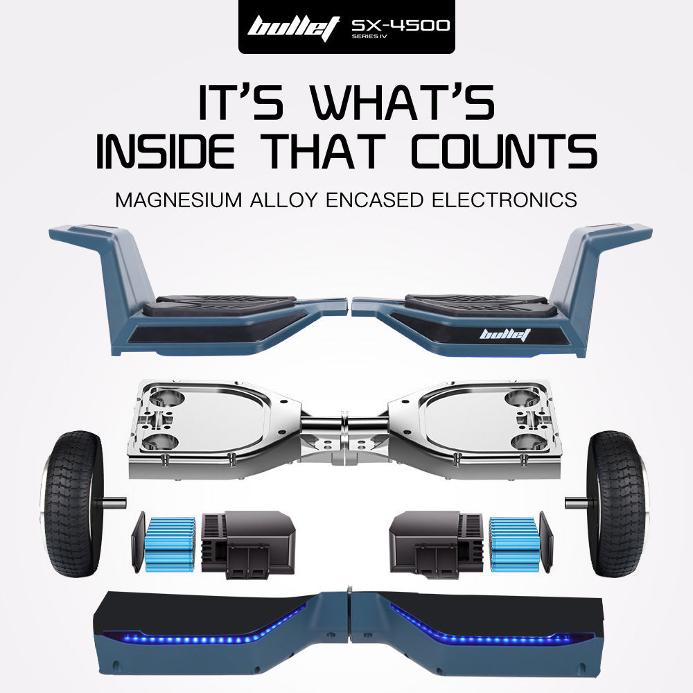 BULLET SX-4500 Hoverboard Scooter, 700W Brushless, UL Certified, AU Compliant, 8.5" Wheels, Superior Self V219-TOYHVBBL9NVA