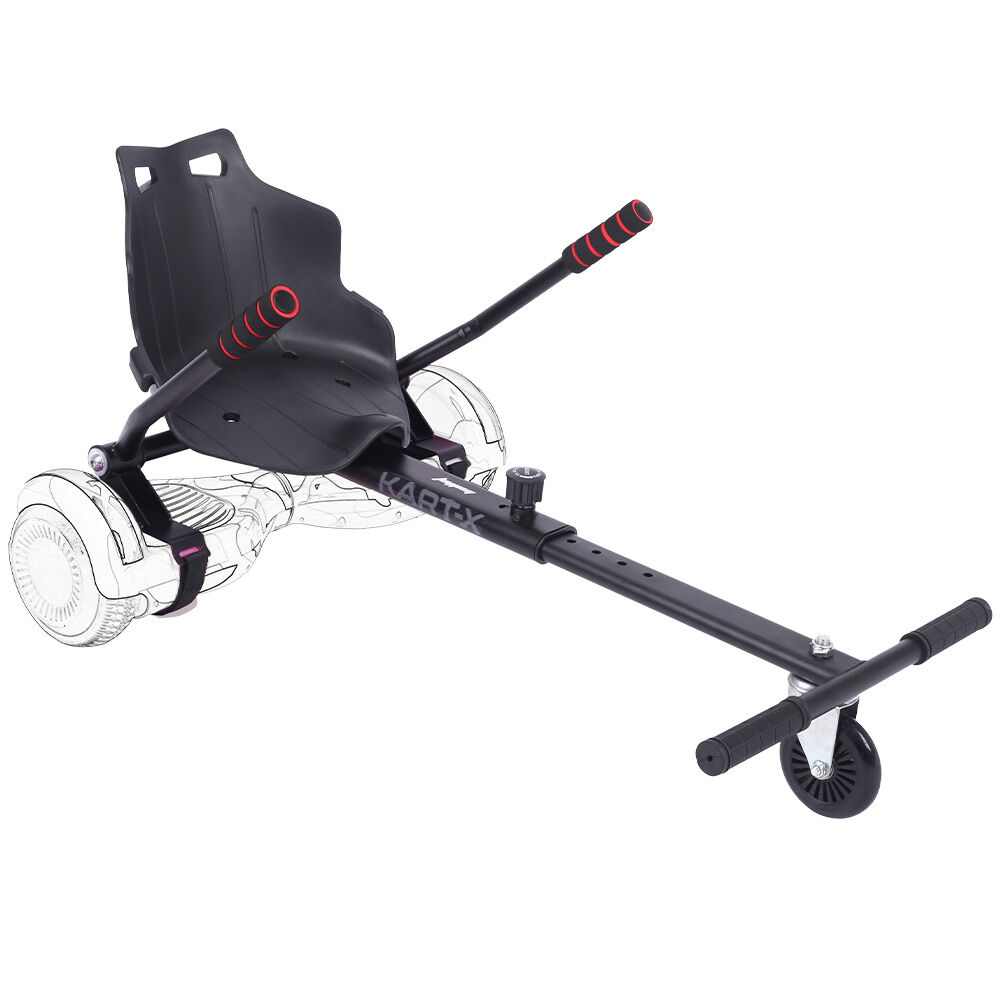 BULLET KART-X Hoverboard Seat Attachment, for 6.5" 8" 10" models, Adjustable Length Frame V219-TOYHVBBLK1KA