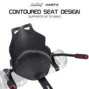 BULLET KART-X Hoverboard Seat Attachment, for 6.5" 8" 10" models, Adjustable Length Frame V219-TOYHVBBLK1KA