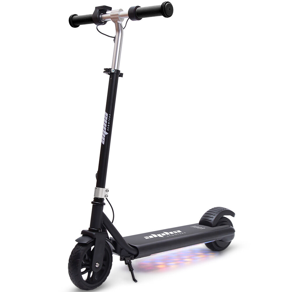 ALPHA Edge Electric Scooter Kids/Teens, 16km/h Max, Adjustable Height, UL Certified, AU Compliant, Dual V219-TRNESCAL2BKA