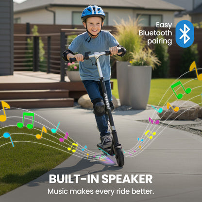 ALPHA Edge Electric Scooter Kids/Teens, 16km/h Max, Adjustable Height, UL Certified, AU Compliant, Dual V219-TRNESCAL2BKA