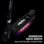 ALPHA Edge Electric Scooter Kids/Teens, 16km/h Max, Adjustable Height, UL Certified, AU Compliant, Dual V219-TRNESCAL2BKA