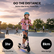 ALPHA Edge Electric Scooter Kids/Teens, 16km/h Max, Adjustable Height, UL Certified, AU Compliant, Dual V219-TRNESCAL2PKA