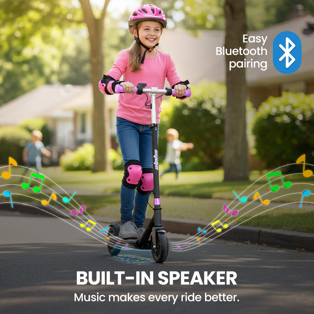 ALPHA Edge Electric Scooter Kids/Teens, 16km/h Max, Adjustable Height, UL Certified, AU Compliant, Dual V219-TRNESCAL2PKA