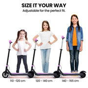 ALPHA Edge Electric Scooter Kids/Teens, 16km/h Max, Adjustable Height, UL Certified, AU Compliant, Dual V219-TRNESCAL2PKA