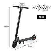 ALPHA Peak 300W 10Ah Electric Scooter, Suspension, for Adults or Teens, Black V219-TRNESCALA3KA