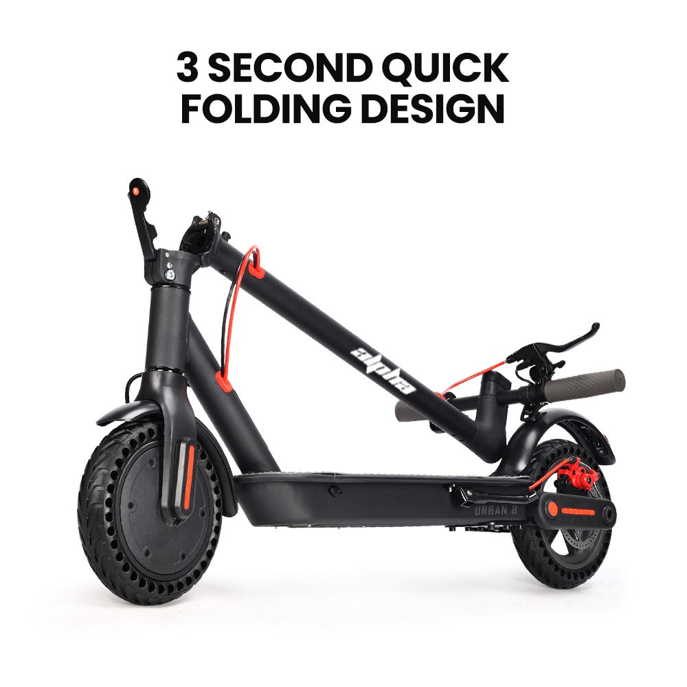 ALPHA Urban 8 Electric Scooter, Suspension, 25km Range, 8.5-Inch Wheels, Brushless Motor, Motorised Commuter V219-TRNESCALA4KA