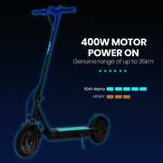 ALPHA Urban 10 Electric Scooter, 35km/h, Suspension, 35km Range, 10-Inch Wheels, Brushless Motor, Free APP, V219-TRNESCALA6GA