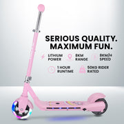 ROVO KIDS WhizKid Electric Scooter, Ages 5-11, Adjustable Height, AU Compliant, Lithium Battery, Brushless V219-TRNESCRVG1PA