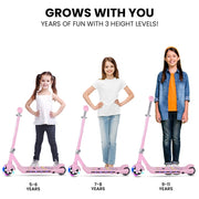 ROVO KIDS WhizKid Electric Scooter, Ages 5-11, Adjustable Height, AU Compliant, Lithium Battery, Brushless V219-TRNESCRVG1PA