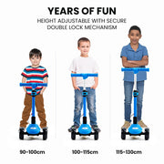ROVO KIDS 3-Wheel Electric Scooter , Ages 3-8, Adjustable Height, AU Compliant, Lithium Battery, Blue V219-TRNESCRVM1BA