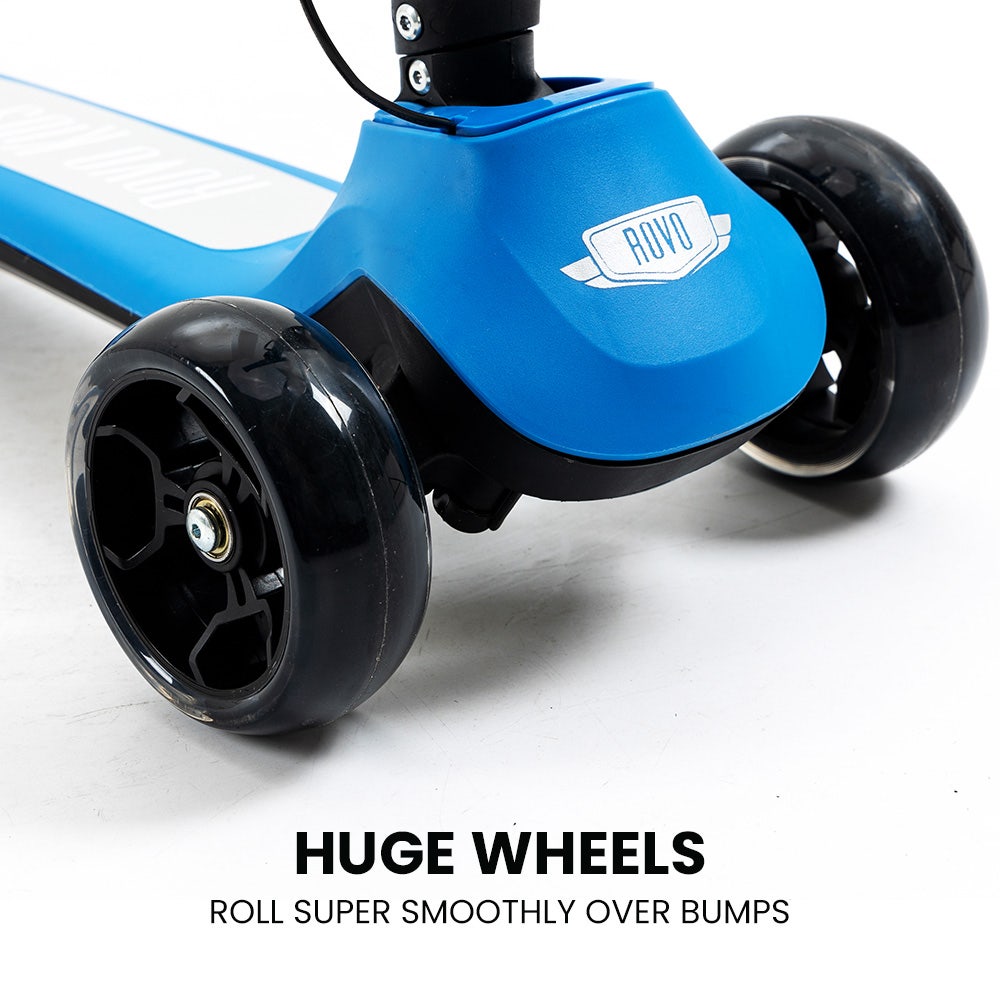 ROVO KIDS 3-Wheel Electric Scooter , Ages 3-8, Adjustable Height, AU Compliant, Lithium Battery, Blue V219-TRNESCRVM1BA