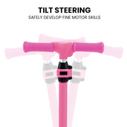 ROVO KIDS 3-Wheel Electric Scooter , Ages 3-8, Adjustable Height, AU Compliant, Lithium Battery, Pink V219-TRNESCRVM1PA