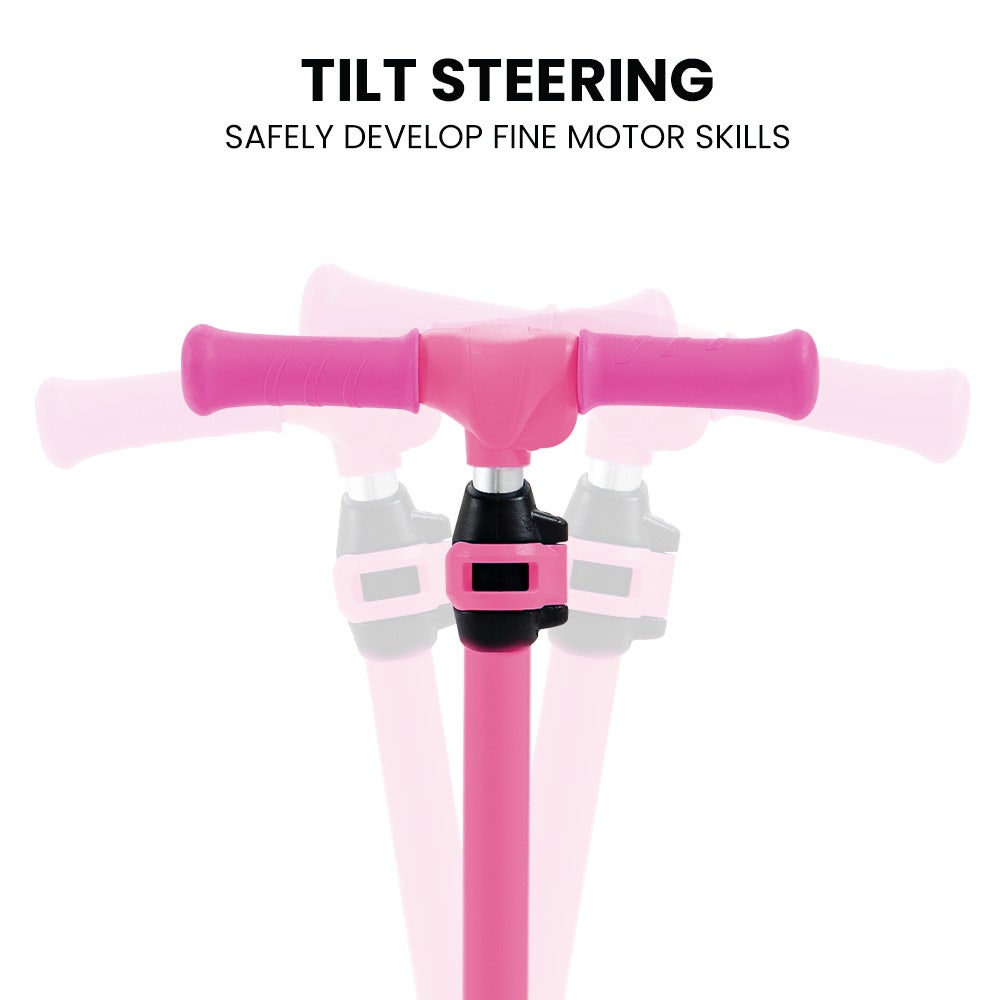 ROVO KIDS 3-Wheel Electric Scooter , Ages 3-8, Adjustable Height, AU Compliant, Lithium Battery, Pink V219-TRNESCRVM1PA