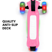 ROVO KIDS 3-Wheel Electric Scooter , Ages 3-8, Adjustable Height, AU Compliant, Lithium Battery, Pink V219-TRNESCRVM1PA