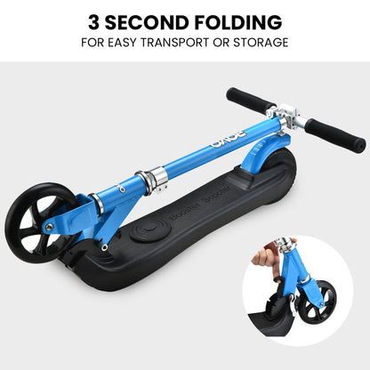 ROVO KIDS Electric Scooter Lithium Ride-On Foldable E-Scooter 125W Rechargeable, Blue V219-TRNESCRVM2BA