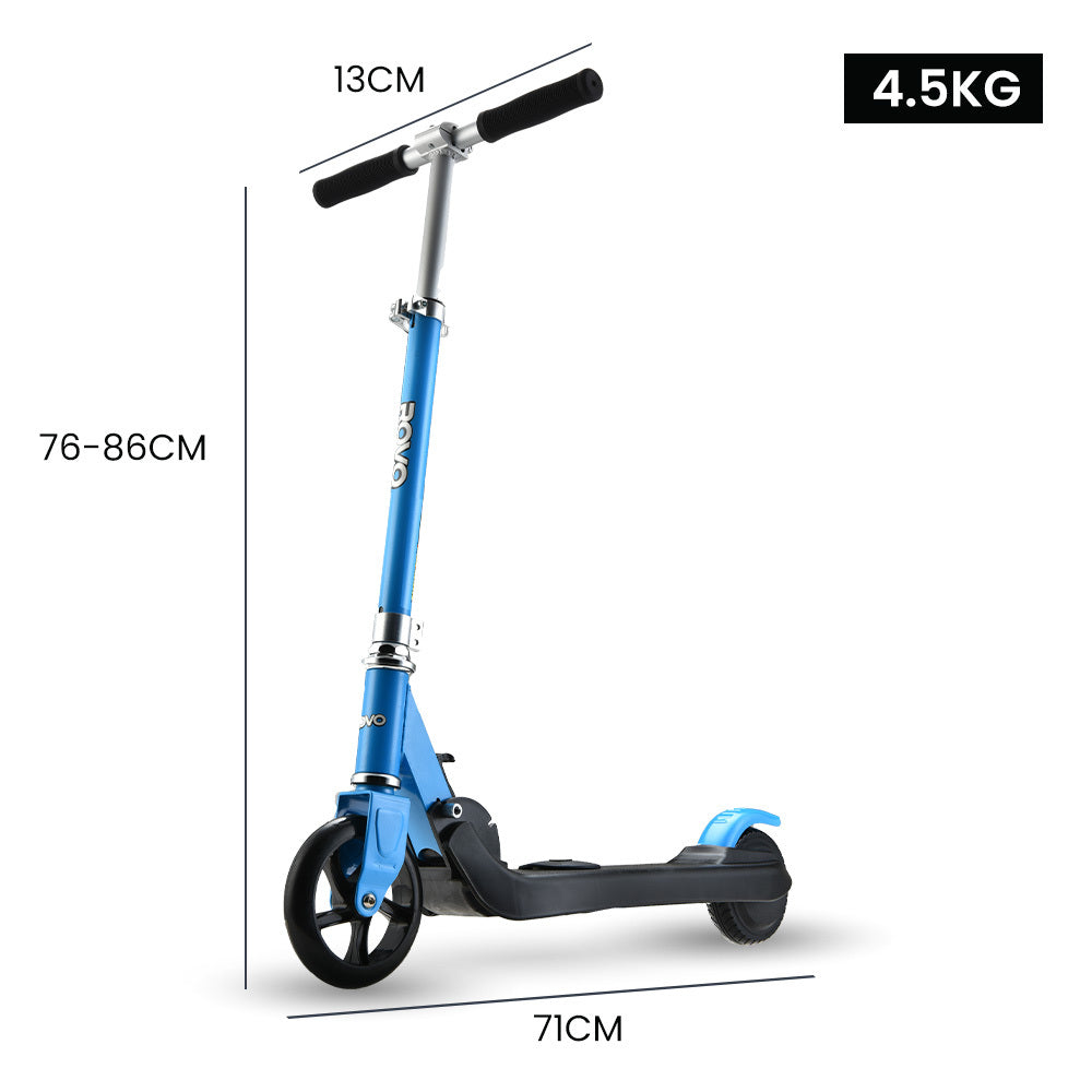 ROVO KIDS Electric Scooter Lithium Ride-On Foldable E-Scooter 125W Rechargeable, Blue V219-TRNESCRVM2BA