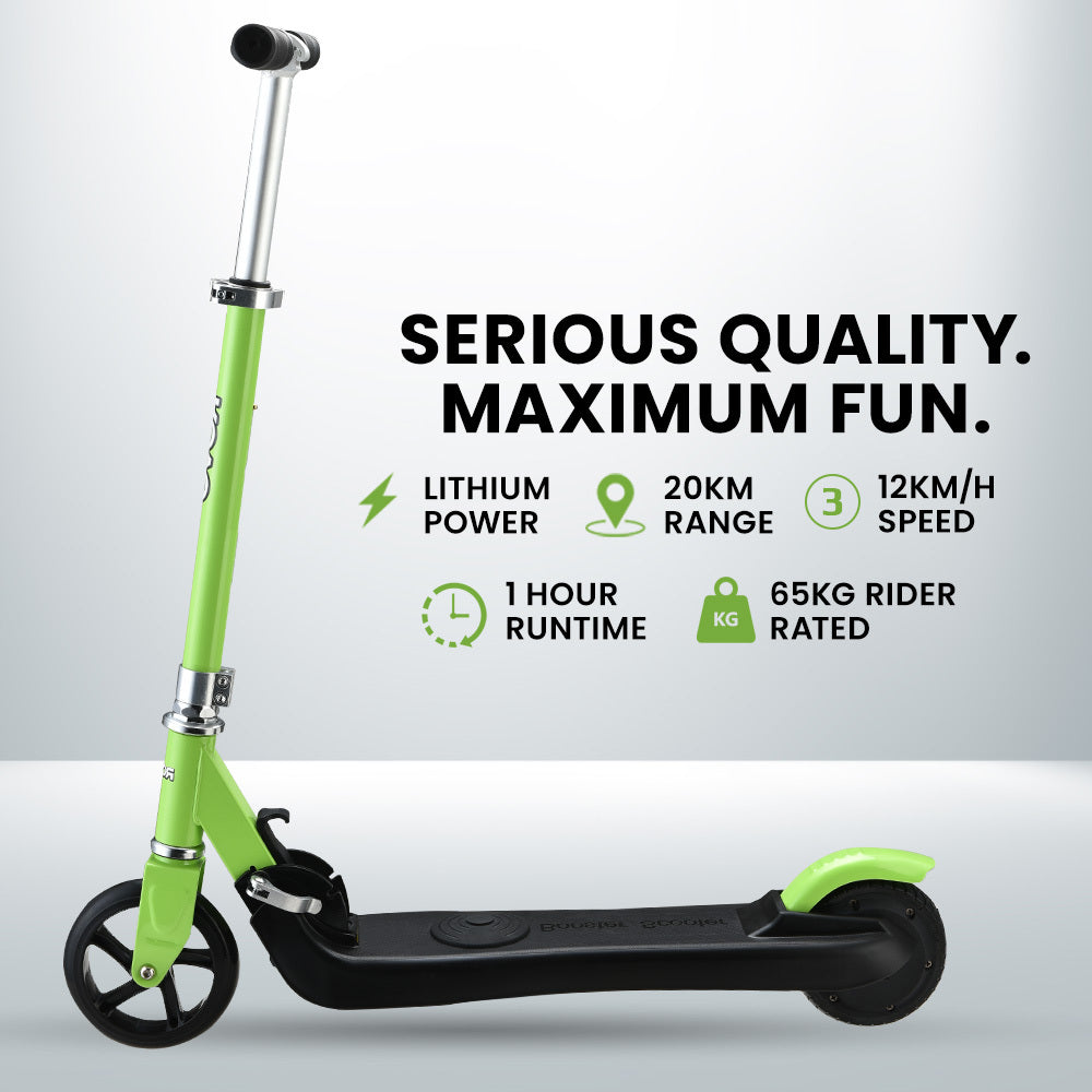 ROVO KIDS Electric Scooter Lithium Ride-On Foldable E-Scooter 125W Rechargeable, Green V219-TRNESCRVM2KA