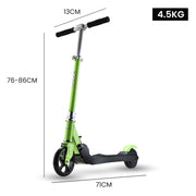 ROVO KIDS Electric Scooter Lithium Ride-On Foldable E-Scooter 125W Rechargeable, Green V219-TRNESCRVM2KA