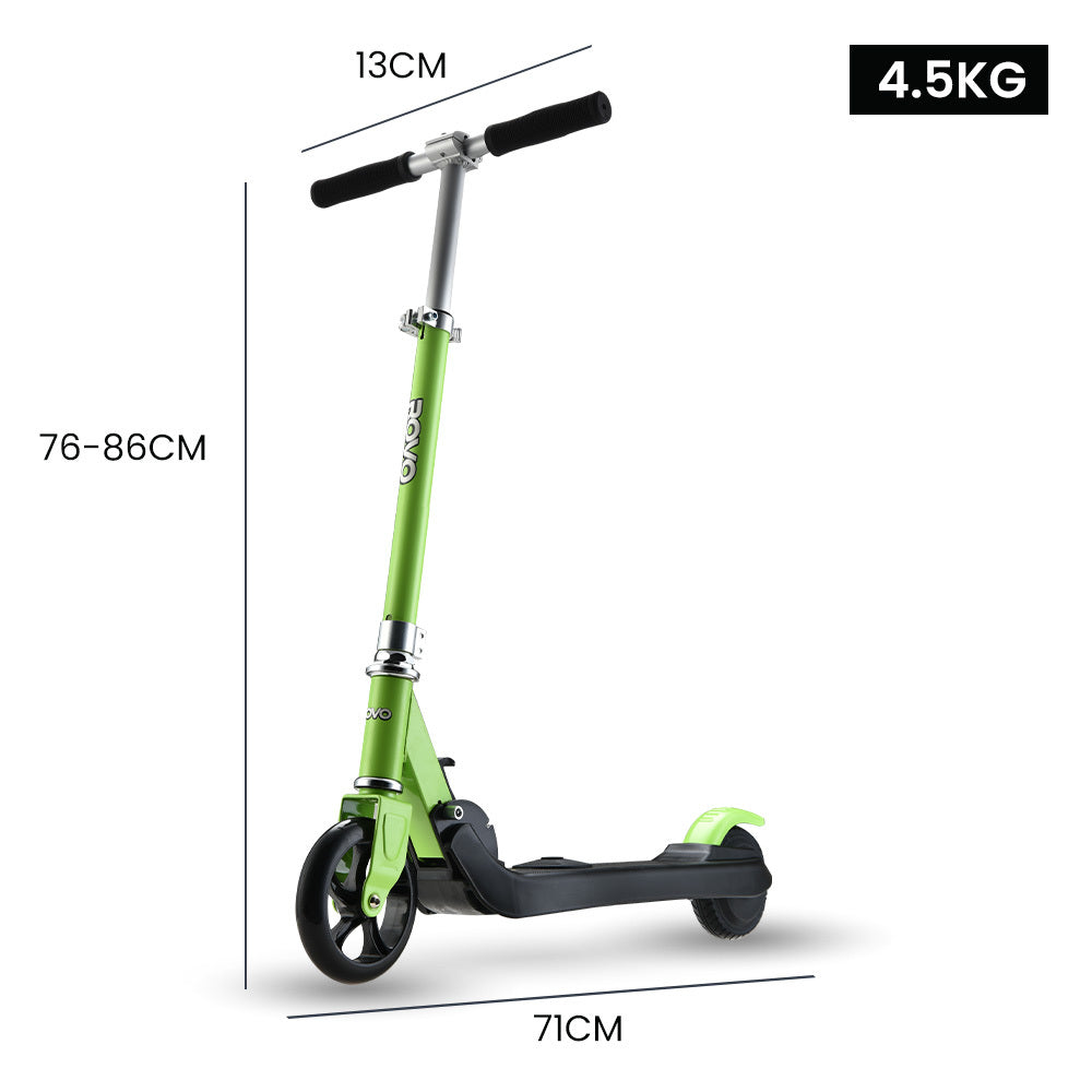 ROVO KIDS Electric Scooter Lithium Ride-On Foldable E-Scooter 125W Rechargeable, Green V219-TRNESCRVM2KA