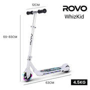ROVO KIDS WhizKid Electric Scooter, Ages 5-11, Adjustable Height, AU Compliant, Lithium Battery, Brushless V219-TRNESCRVU1WA