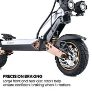 VALK Ego 8 Electric Scooter, Powerful, AU Compliant, 48V 13Ah, 55km Max Range, eScooter for Adults, Foldable, V219-TRNESCVAE8BA