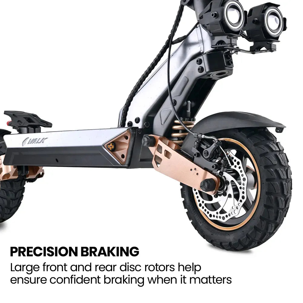 VALK Ego 8 Electric Scooter, Powerful, AU Compliant, 48V 13Ah, 55km Max Range, eScooter for Adults, Foldable, V219-TRNESCVAE8BA