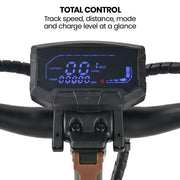 VALK Ego 8 Electric Scooter, Powerful, AU Compliant, 48V 13Ah, 55km Max Range, eScooter for Adults, Foldable, V219-TRNESCVAE8BA