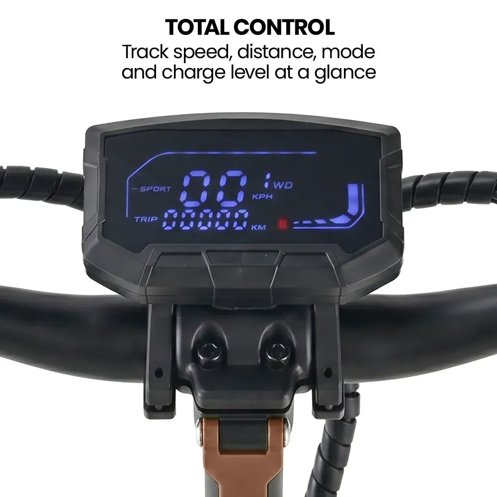 VALK Ego 8 Electric Scooter, Powerful, AU Compliant, 48V 13Ah, 55km Max Range, eScooter for Adults, Foldable, V219-TRNESCVAE8BA