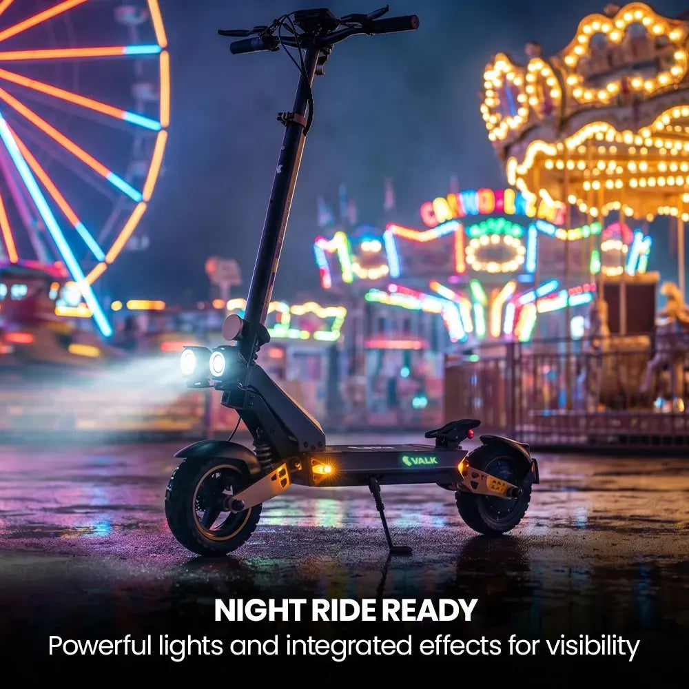 VALK Ego 8 Electric Scooter, Powerful, AU Compliant, 48V 13Ah, 55km Max Range, eScooter for Adults, Foldable, V219-TRNESCVAE8BA