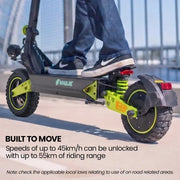 VALK Ego 8 Electric Scooter, 45km/h Max, AU Compliant, 48V 13Ah, Up to 55km Range, eScooter for Adults, V219-TRNESCVAE8GA