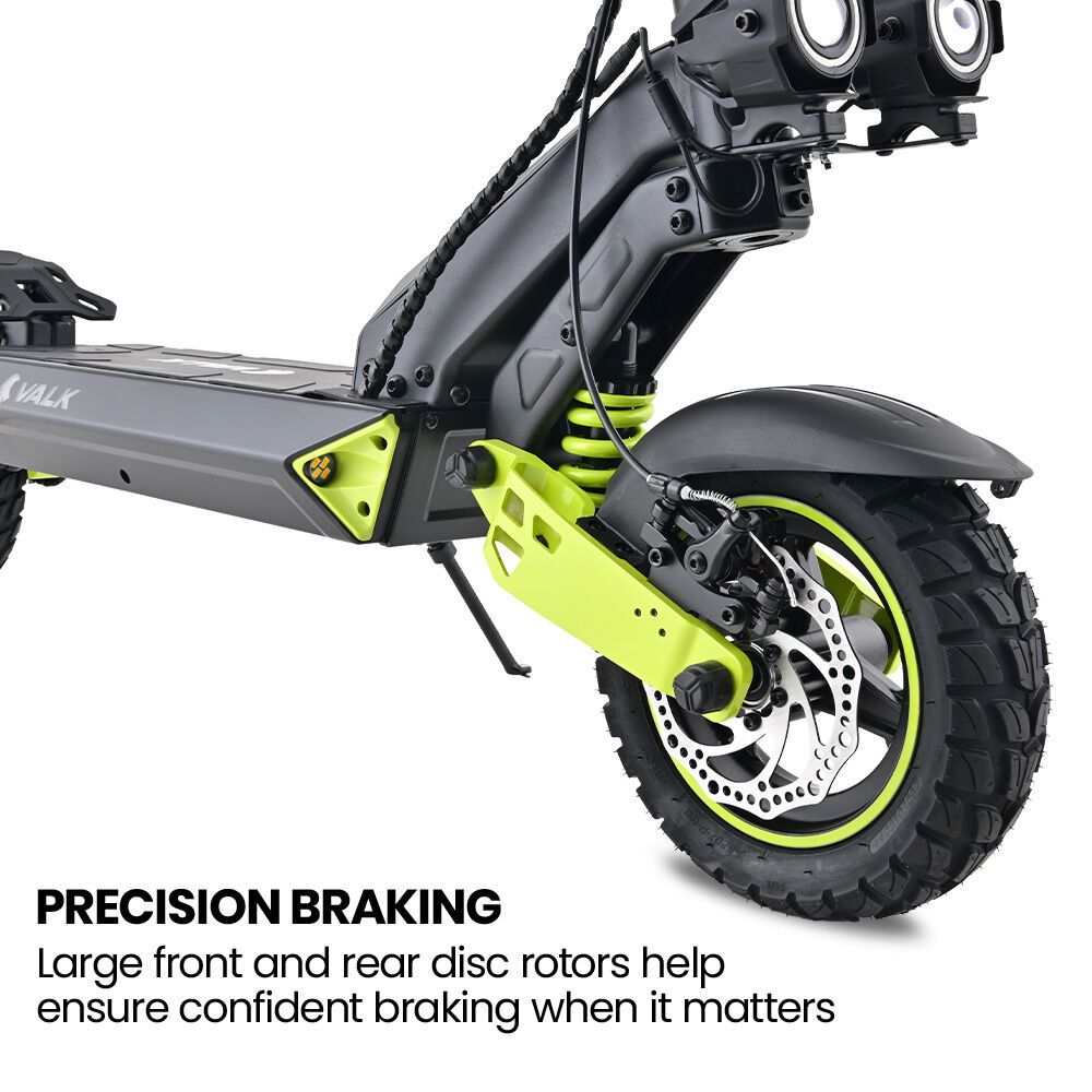 VALK Ego 8 Electric Scooter, 45km/h Max, AU Compliant, 48V 13Ah, Up to 55km Range, eScooter for Adults, V219-TRNESCVAE8GA