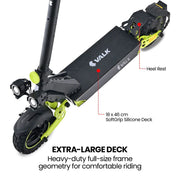 VALK Ego 8 Electric Scooter, 45km/h Max, AU Compliant, 48V 13Ah, Up to 55km Range, eScooter for Adults, V219-TRNESCVAE8GA