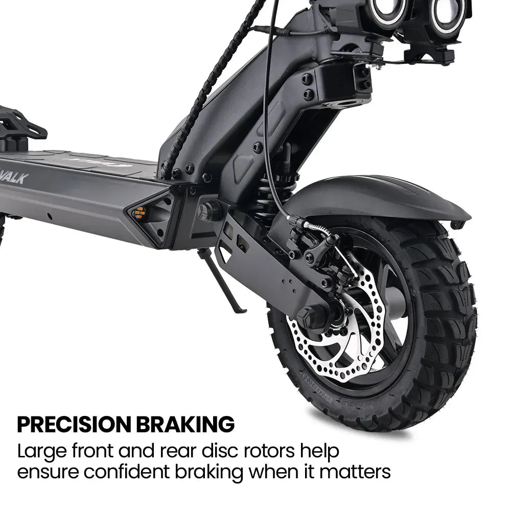 VALK Ego 8 Electric Scooter, 500W, AU Compliant, 48V 13Ah, 55km Max Range, eScooter for Adults, Foldable, Off V219-TRNESCVAE8KA