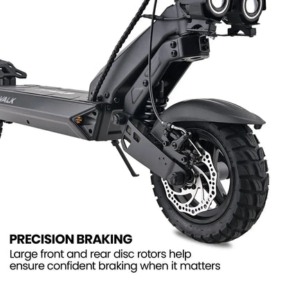 VALK Ego 8 Electric Scooter, 500W, AU Compliant, 48V 13Ah, 55km Max Range, eScooter for Adults, Foldable, Off V219-TRNESCVAE8KA