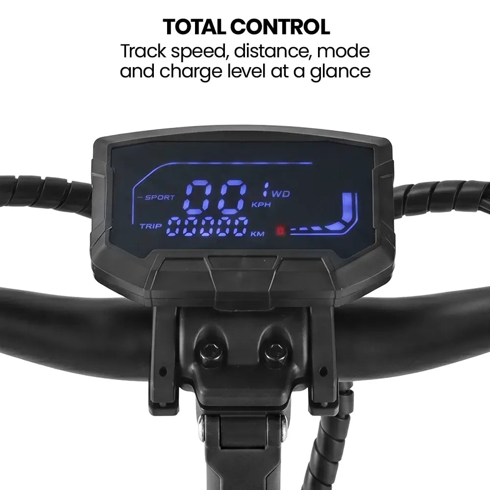 VALK Ego 8 Electric Scooter, 500W, AU Compliant, 48V 13Ah, 55km Max Range, eScooter for Adults, Foldable, Off V219-TRNESCVAE8KA
