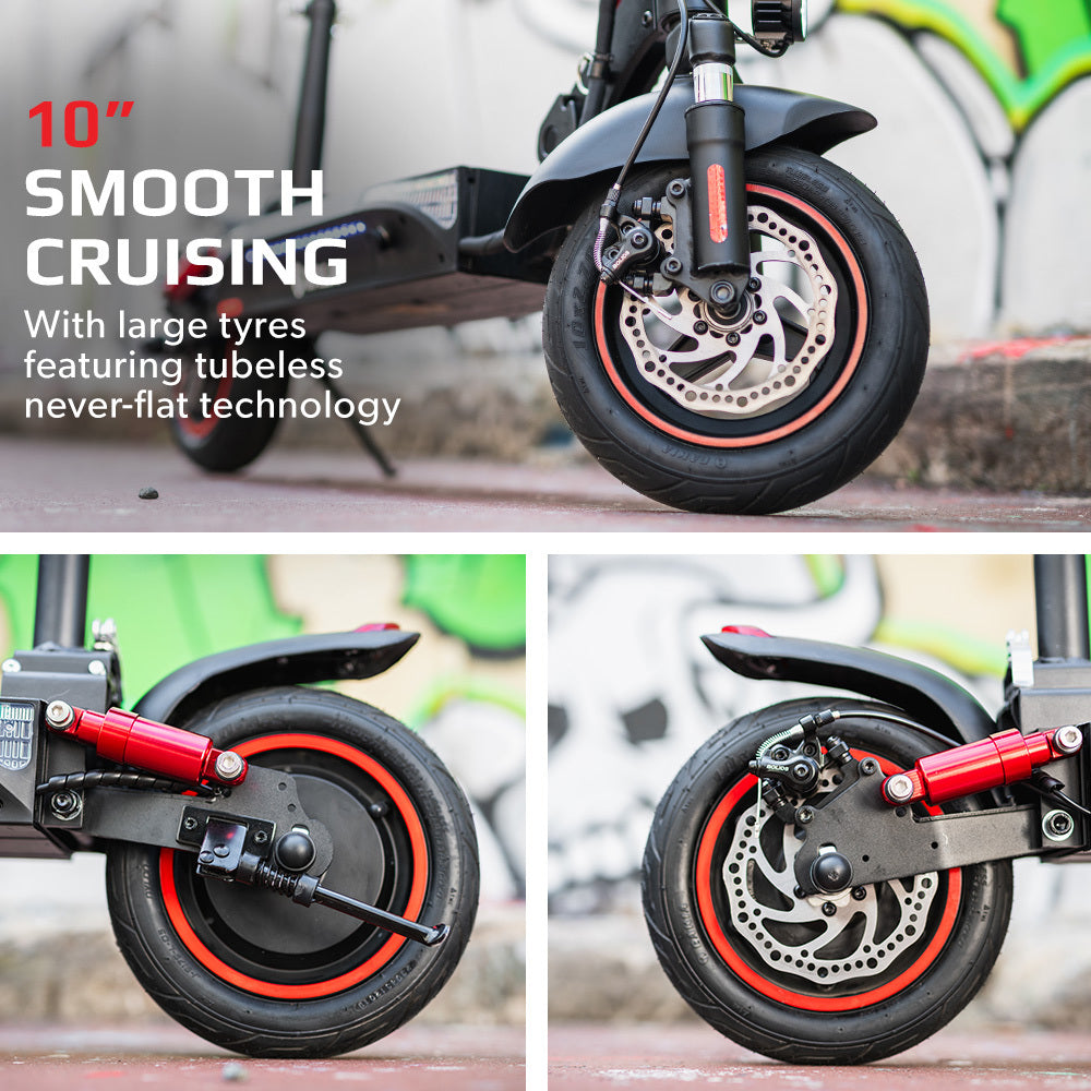VALK Fusion 7 Electric Scooter, 800W, AU Compliant, with Seat Option, 48V 13Ah Lithium, 50km Range, Quad V219-TRNESCVAF7SA