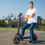 VALK Fusion 7 Electric Scooter, 800W, AU Compliant, with Seat Option, 48V 13Ah Lithium, 50km Range, Quad V219-TRNESCVAF7SA
