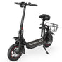 VALK Electric Scooter with Seat, Disc brakes, 12" Tyres, AU Compliant, for Adults, Teens, Commuter, Black V219-TRNESCVAM3KA