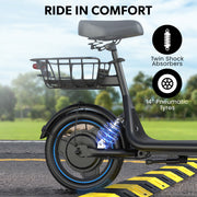 VALK Electric Scooter with Seat, 30km Range, AU Compliant, Disc brakes, 14" Tyres, for Adults, Teens, Commuter V219-TRNESCVAM6KA