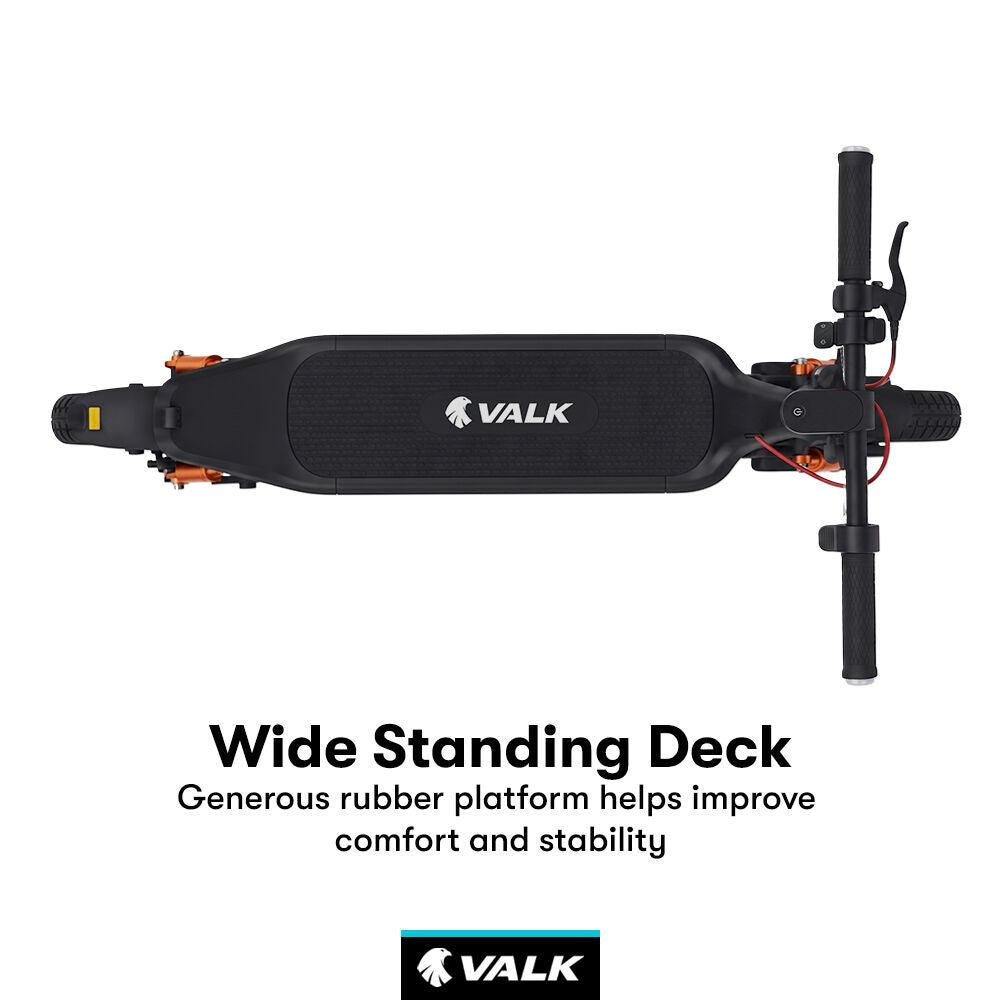 VALK Nexus 7 Electric Scooter, 500W, AU Compliant, 30km Max Range, 10 inch Tyres, Suspension, Folding Motorised Commuter eScooter for Adults,