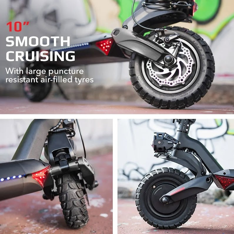 VALK Primal 9 Dual Motor Electric Scooter, 1600W, AU Compliant, for Extreme Hill Climbing, Black V219-TRNESCVAP9KA