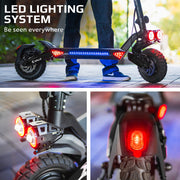 VALK Primal 9 Dual Motor Electric Scooter, 1600W, AU Compliant, for Extreme Hill Climbing, Black V219-TRNESCVAP9KA