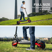 VALK Primal 9 Dual Motor Electric Scooter, 1600W, AU Compliant, for Extreme Hill Climbing, Black/Red V219-TRNESCVAP9RA