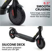 VALK Synergy 5 Electric Scooter, 400W, AU Compliant, Motorised eScooter for Adults, Black V219-TRNESCVAS5K